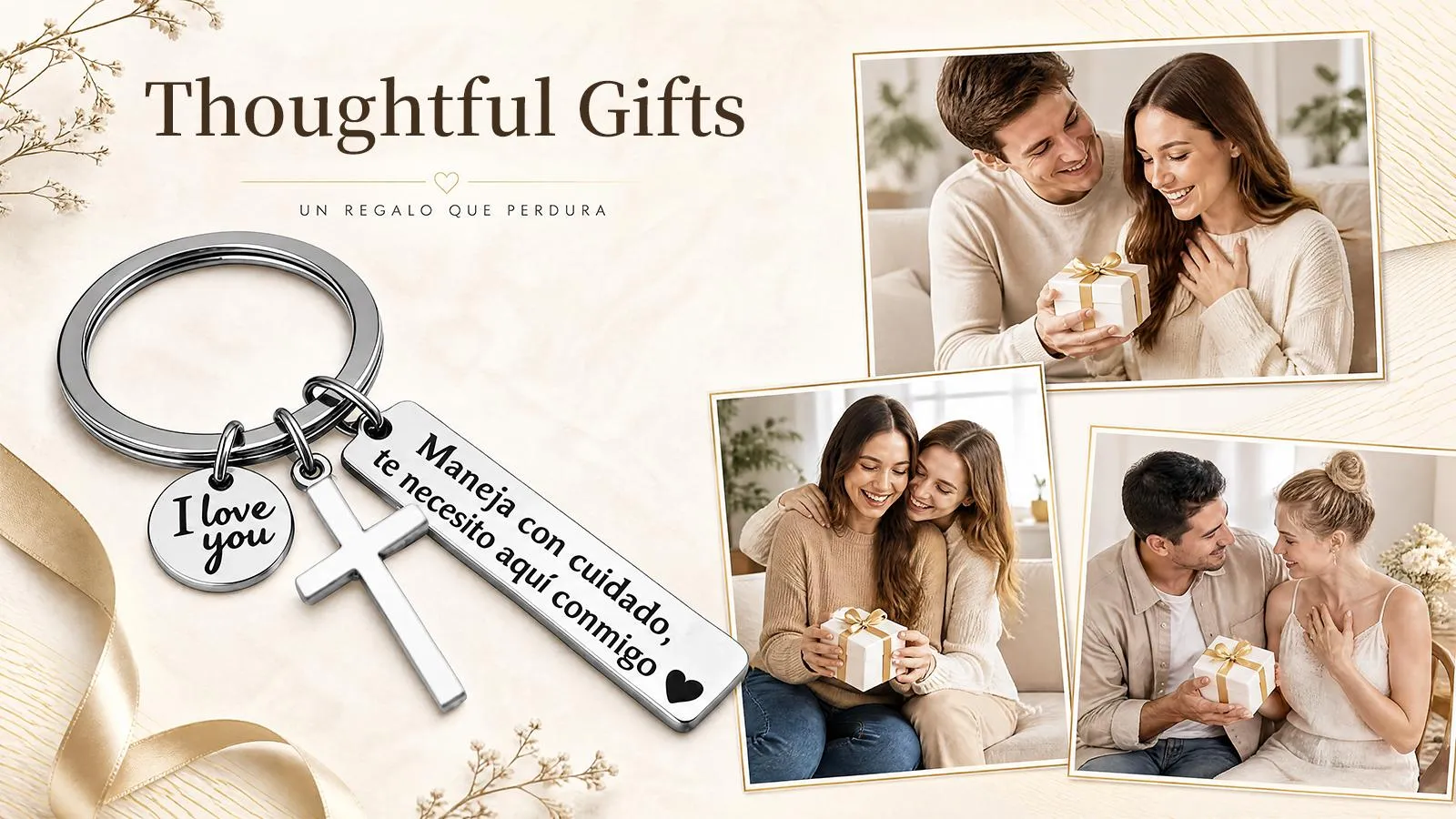 Stainless steel keychain details