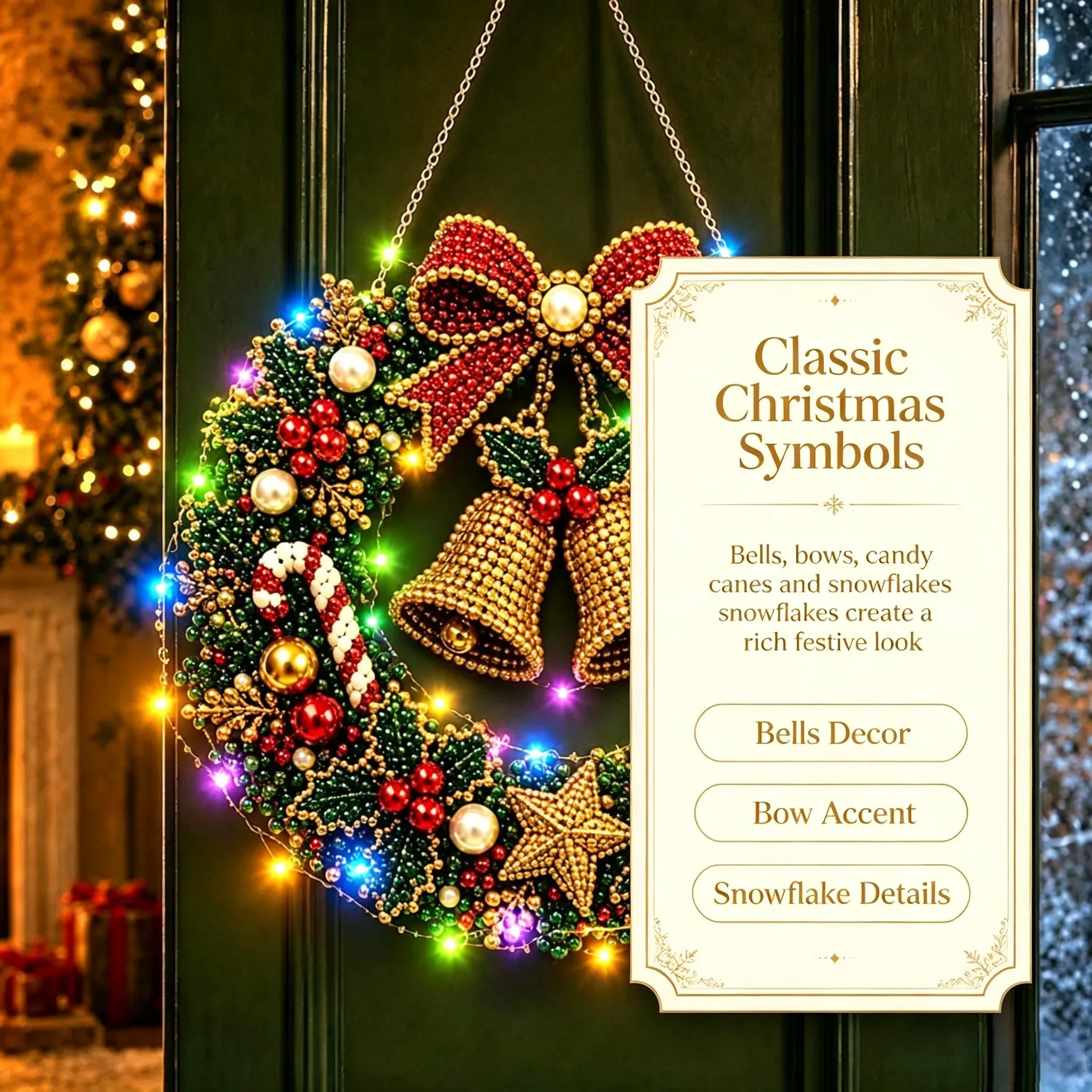 Handmade Christmas wreath gift idea