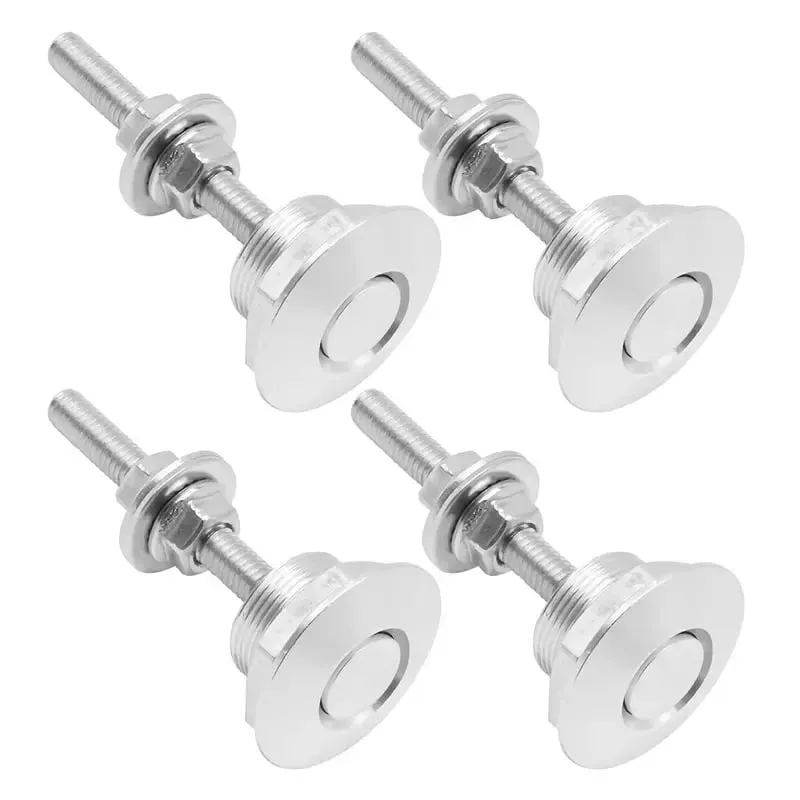4Pcs Universal Aluminum Quick-Release Lock Latches – Fast, Secure & Easy to Use - Silver / 4 pcs