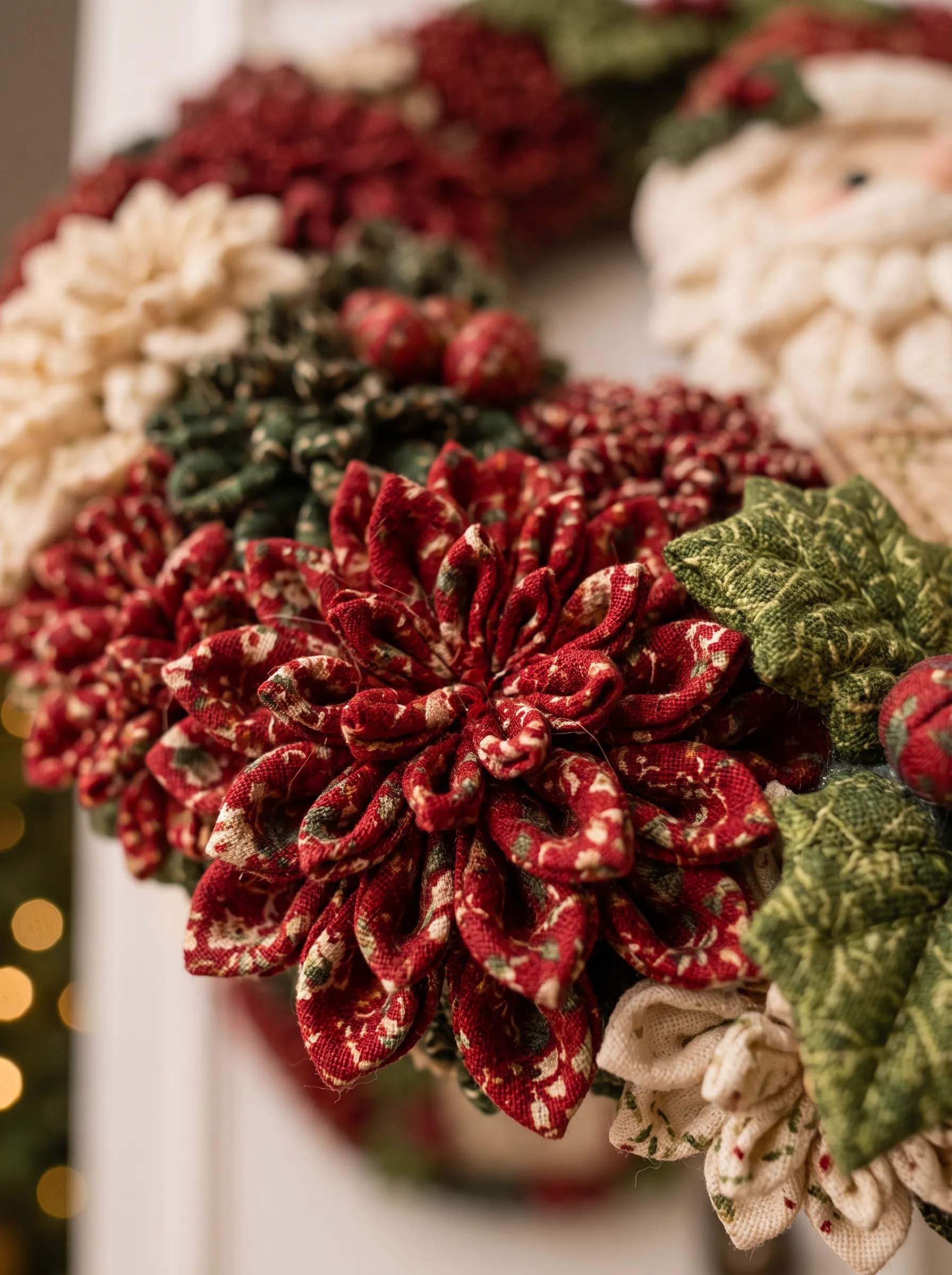 3D textured fabric florets
