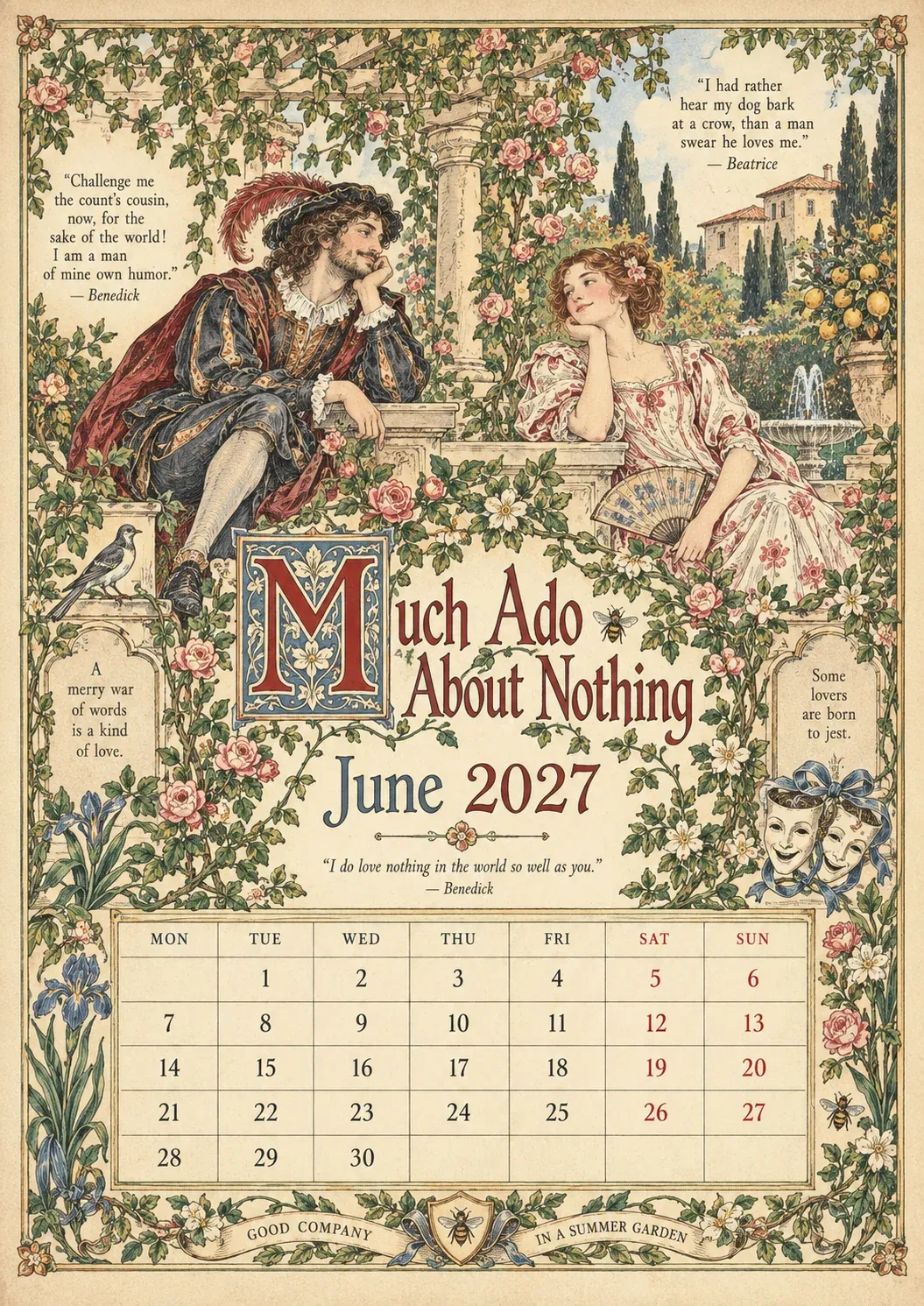 June — Much Ado About Nothing