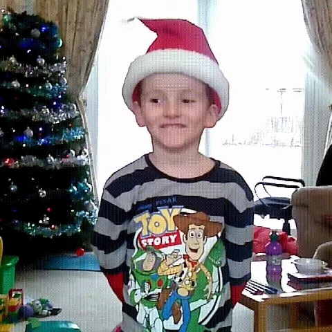 Singing and dancing Santa hat animation