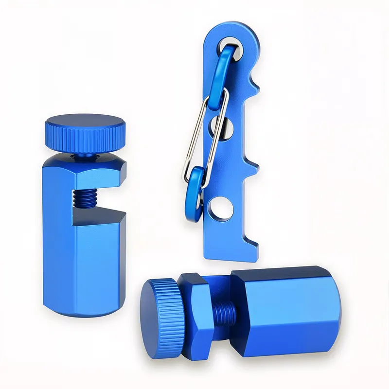 Tall Stair Gauges for Framing Square – Hexagonal Stable Lock with Holder & Hook for Carpentry & Circular Saw - Blue